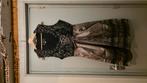 Dirndl Zwart/Taupe Met Blouse, Kleding | Dames, Jurken, Zwart, Maat 46/48 (XL) of groter, Ophalen of Verzenden, Zo goed als nieuw