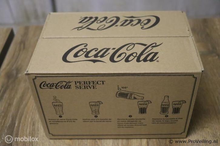 Online Veiling: Coca-Cola glazen- 10 dozen á 6 stuks, Huis en Inrichting, Keuken | Servies, Nieuw