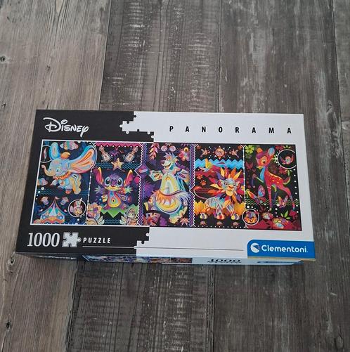 Disney 1000 stukjes panorama puzzel - Clementoni, Hobby en Vrije tijd, Denksport en Puzzels, Zo goed als nieuw, Legpuzzel, 500 t/m 1500 stukjes