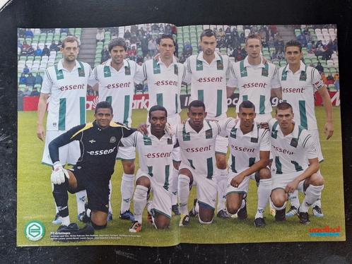 Oude poster FC Groningen met o.a. Tadic [2], Verzamelen, Sportartikelen en Voetbal, Zo goed als nieuw, Poster, Plaatje of Sticker