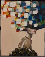 Kleurrijke Gedachten - Gouache Schilderij A4, Verzenden