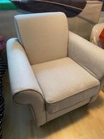 Stoel fauteuil ZGAN beige taupe, Huis en Inrichting, Fauteuils, 75 tot 100 cm, 75 tot 100 cm, Zo goed als nieuw, Ophalen