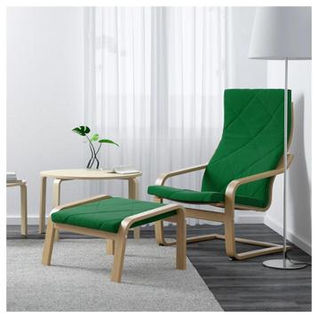 Nieuw Ikea Poang kussen Forest Green Velours beschikbaar voor biedingen