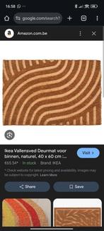 IKEA Vallensved Deurmat 40x60cm, Ophalen of Verzenden, Zo goed als nieuw, Droogloopmat, Kokos