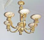 Luster albast luchter 40's., Antiek en Kunst, Antiek | Lampen, Ophalen