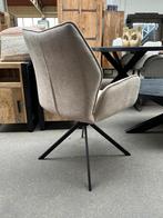 Magazijn leegverkoop draai-eetstoelen beige metaal zwart 129, Industrieel hotelchique, Overige kleuren, Nieuw, Ophalen of Verzenden