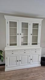 Zeer nette witte buffetkast / vitrinekast, Huis en Inrichting, Ophalen, Gebruikt, 200 cm of meer, 150 tot 200 cm
