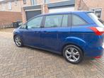 Ford Grand C-Max 1.0 92KW Ecoboost 2014 Blauw, Auto's, Voorwielaandrijving, 745 kg, 74 €/maand, Zwart
