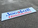 Origineel emaille reclame bord Socolait Alimentation - GROOT, Verzamelen, Merken en Reclamevoorwerpen, Ophalen of Verzenden, Gebruikt