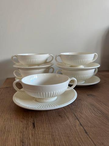 Wedgwood Edme Soepkommen met Schotels (5 stuks) beschikbaar voor biedingen