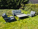 Loungeset Block van life outdoor living zgan lava/antraciet, Ophalen, Zo goed als nieuw, Aluminium, Bank