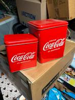 Coca-Cola Bewaarblikken Set, Gebruikt, N t, Ophalen of Verzenden, Metaal