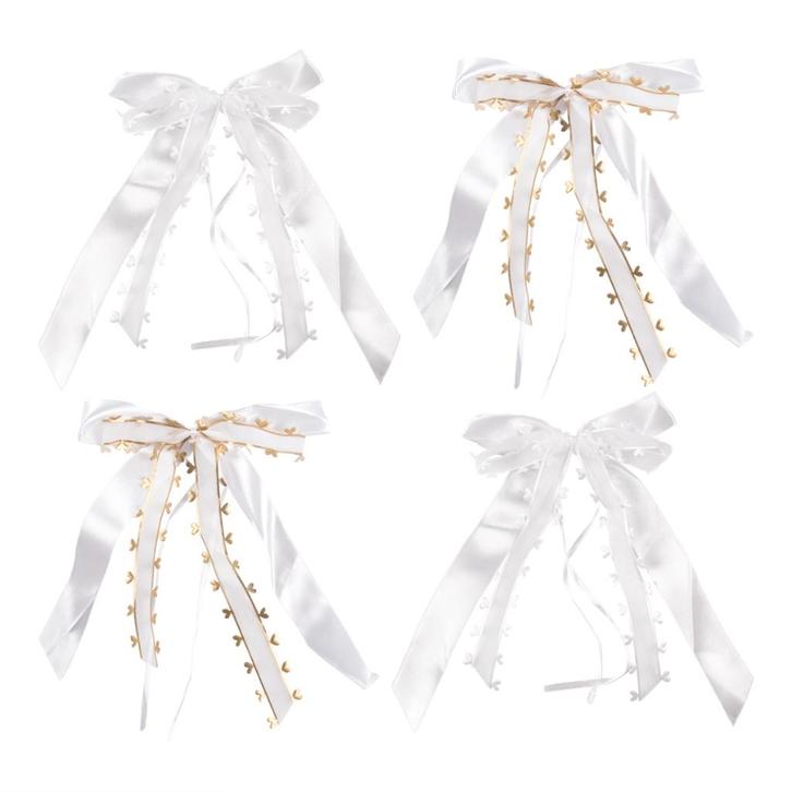 trouwauto linten, trouw autodecoratie, bloemdecoratie, Hobby en Vrije tijd, Feestartikelen, Nieuw, Feestartikel, Ophalen of Verzenden