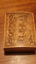 Muziekdoosje voor sigaretten - Houten doos met barstjes, Ophalen of Verzenden