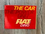 Fiat Dino Spider folder / brochure, Ophalen of Verzenden, Zo goed als nieuw, Overige merken