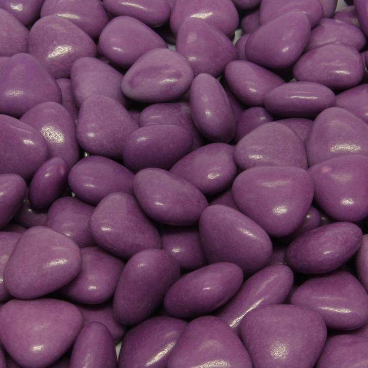 Chocolade snoep hartjes paars - gemengde kleuren, Diversen, Levensmiddelen, Ophalen of Verzenden
