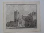gravure de oude kerk te Middelburg, Pronk 1743, uitg Tirion, Verzenden