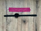 2 chockers (halsbanden) 1 koop., Ophalen of Verzenden, Zo goed als nieuw, Roze, Overige materialen