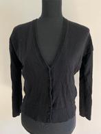 Vest16 - Zwart 100% merino wol Set vestje maat 38 (1), Kleding | Dames, Ophalen of Verzenden, Zo goed als nieuw, Maat 38/40 (M)