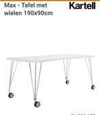 Kartell Max Tafel met Wielen - 190x90cm, Antiek en Kunst, Ophalen of Verzenden