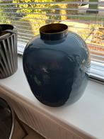 Pip Studio Vaas - Indigo Blauw/Goud - 32cm - zgan, Ophalen, Overige materialen, Blauw, Zo goed als nieuw
