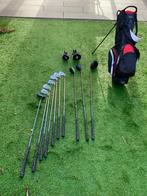 Black Diamond Heren golfset 10 clubs staal linkshandig + tas, Set, Zo goed als nieuw, Ophalen