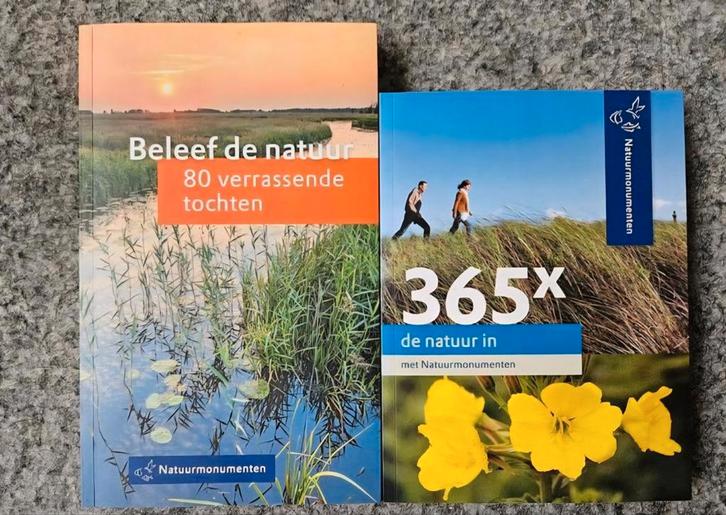 Beleef de natuur en 365 x de natuur in met Natuurmonumenten, Boeken, Natuur, Zo goed als nieuw, Wandel- of Recreatiegebieden, Ophalen of Verzenden