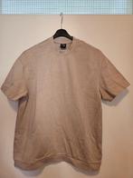 Bershka beige heren t-shirt korte mouw - boxy fit - maat XS, Beige, Ophalen of Verzenden, Zo goed als nieuw, Bershka