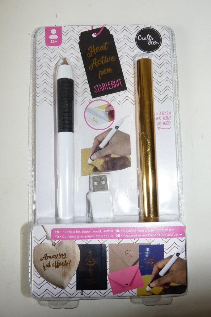 nieuw Hot Foil pen - Heat Active pen starterskit, Hobby en Vrije tijd, Knutselen, Nieuw, Gereedschap of Toebehoren, Ophalen of Verzenden