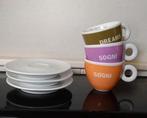 Illy art cappuccino kop en schotels Francesco Bonami, Ophalen of Verzenden, Zo goed als nieuw, Overige stijlen, Kop(pen) en/of Schotel(s)