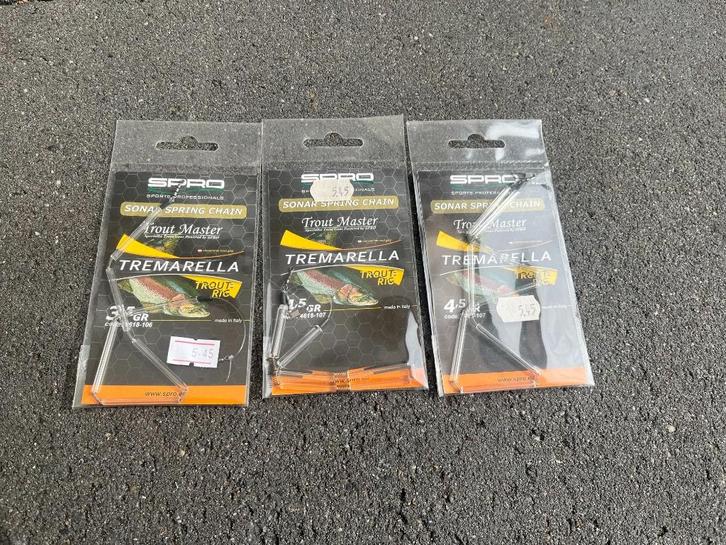 adv 216 / NIEUW 3 pakjes SPRO trouthmaster tremarella rig, Watersport en Boten, Hengelsport | Roofvissen, Nieuw, Overige typen