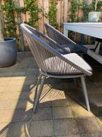 6 tuinstoeltjes met losse kussentjes., Tuin en Terras, Tuinsets en Loungesets, Overige materialen, Tuinset, 6 zitplaatsen, Gebruikt