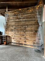 Houten wand afscheiding ter decoratie op bruiloft, Ophalen, Zo goed als nieuw, Geboorte of Huwelijk