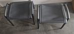 2 Tafeltjes voetenbankjes prijs geldt voor beide bankjes, Ophalen, Gebruikt, Rvs, Bijzettafel