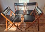 Gio ponti Eden vintage design stoel klapstoel., Huis en Inrichting, Stoelen, Ophalen, Gebruikt, Zwart, Hout