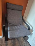 Grijze Fauteuil, Huis en Inrichting, Fauteuils, Ophalen, Zo goed als nieuw, 75 tot 100 cm, 50 tot 75 cm