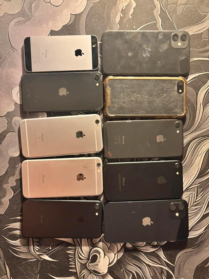 Partij oude iphones, Telecommunicatie, Mobiele telefoons | Apple iPhone, Zo goed als nieuw, Ophalen