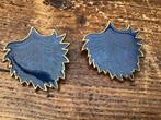 Vintage Yves Saint Laurent grote oorbellen.Gemerkt origineel, Ophalen of Verzenden, Zo goed als nieuw, Blauw, Overige materialen