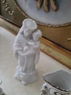 Porseleinen Maria beeldje met 2 vaasjes, Ophalen of Verzenden