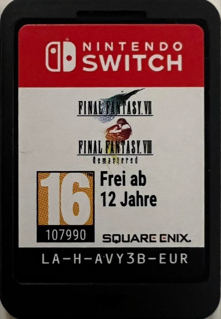 Final Fantasy VII & VIII Remastered - Nintendo Switch, 1 speler, Ophalen of Verzenden, Zo goed als nieuw, Role Playing Game (Rpg)