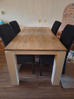 Eettafel, Huis en Inrichting, Ophalen, Gebruikt, 4 tot 6 stoelen