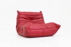 Togo 1zits fauteuil rood leer Ligne Roset Michel Ducaroy, Huis en Inrichting, Fauteuils, Ophalen, Gebruikt, 100 tot 125 cm, Leer