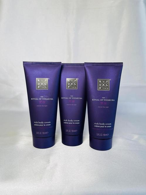 3x Rituals of Yozakura Rich Body Cream Nieuw 100ml, Sieraden, Tassen en Uiterlijk, Uiterlijk | Lichaamsverzorging, Nieuw, Bodylotion, Crème of Olie