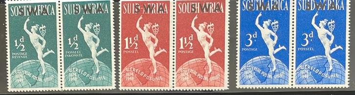 South West Africa-Suidwes Africa - 1949 UPU serie, Postzegels en Munten, Postzegels | Afrika, Zuid-Afrika, Ophalen of Verzenden