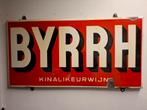 Emaille reclame bord BYRRH KINALIKEURWIJN 1952 Café Horeca, Ophalen, Gebruikt, Reclamebord