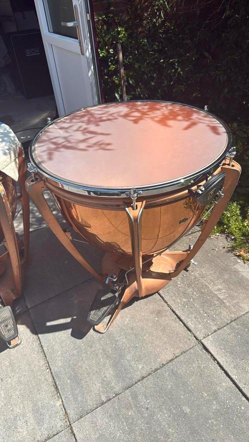 Twee koperen Premier pauken te koop, Muziek en Instrumenten, Percussie, Gebruikt, Trommel, Ophalen