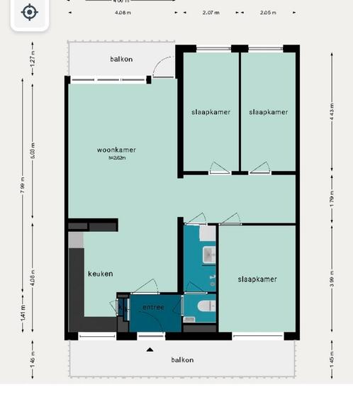 Appartement te koop Amsterdam  84m2, Huizen en Kamers, Huizen te huur, Amsterdam