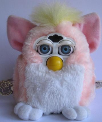 Furby Baby Electronics Tiger 1999 ( Roze/Wit/Geel ) beschikbaar voor biedingen