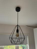 Zwarte metalen draad hanglamp, Minder dan 50 cm, Metaal, Zo goed als nieuw, Ophalen