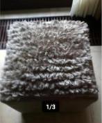 Kussen met bolletjes beige Unique living, Ophalen of Verzenden, Zo goed als nieuw, Beige, Vierkant